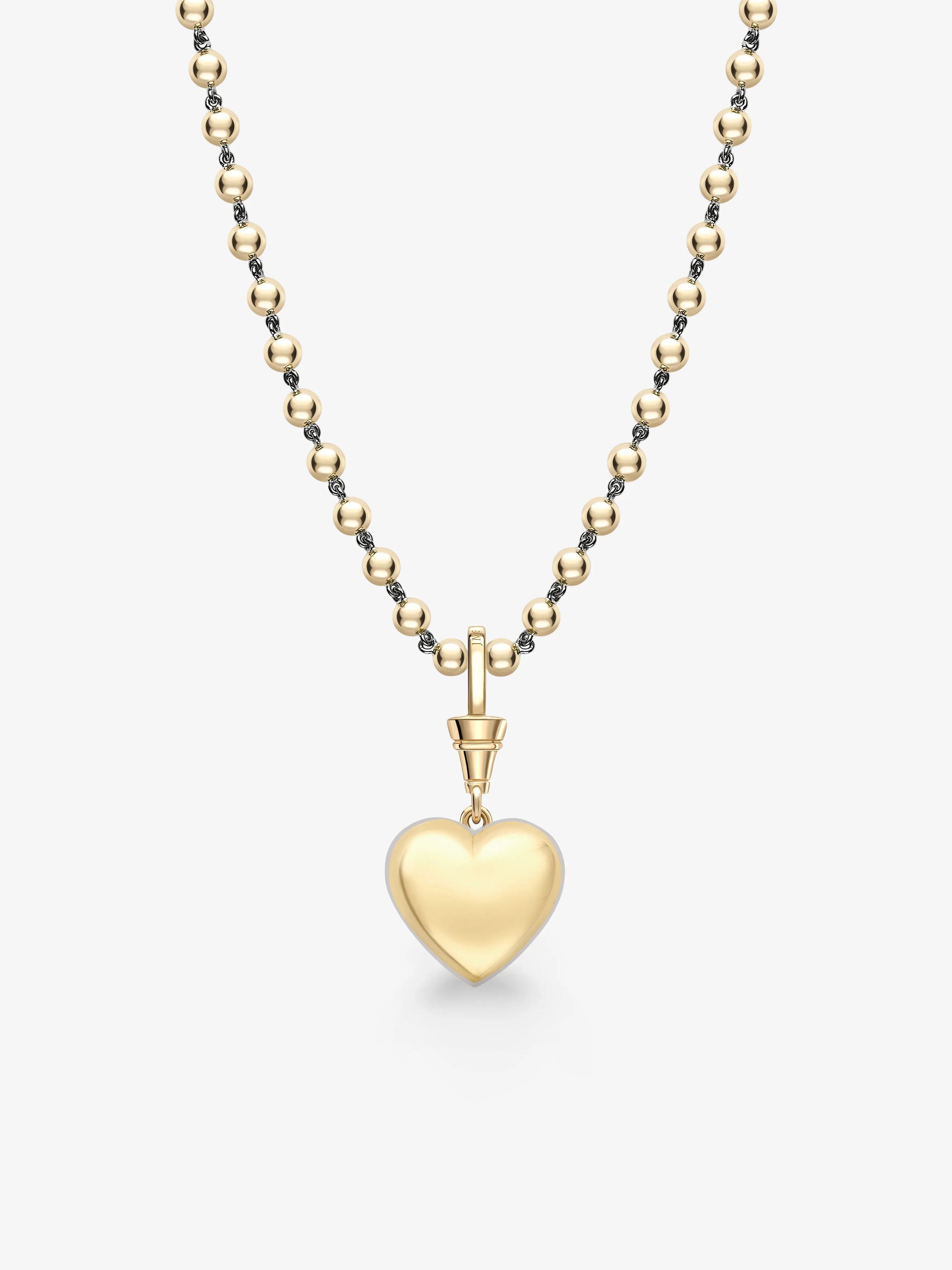 Ball n Chain 7.59ct Heart-Shaped Diamond Pendant View 3