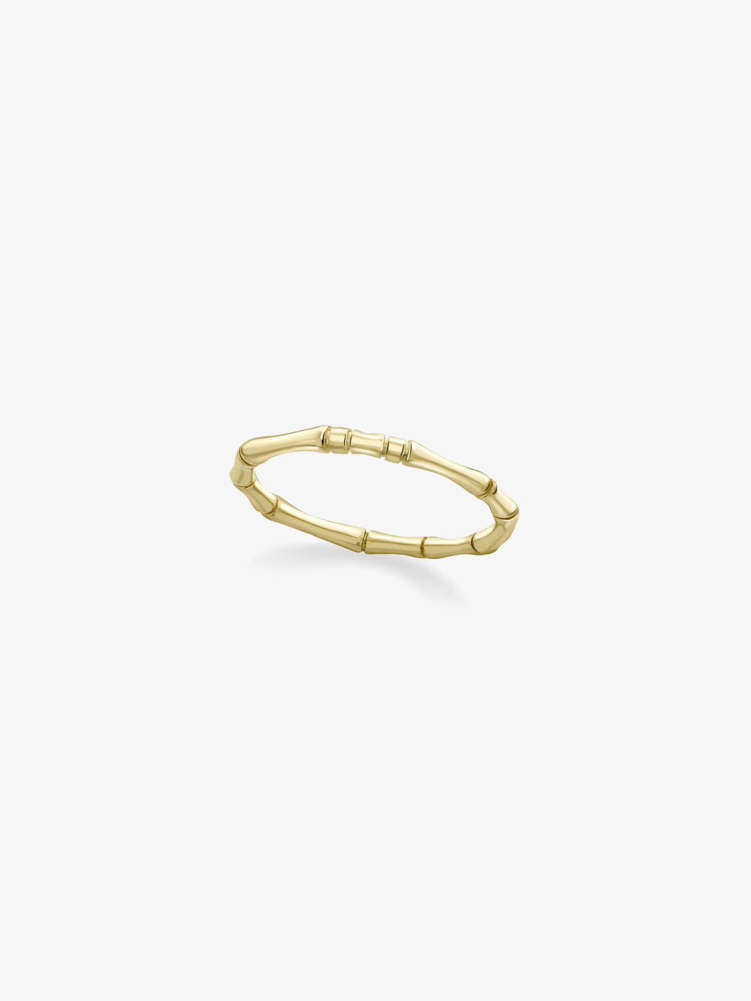 Bamboo Fine Yellow Gold Band  View 1