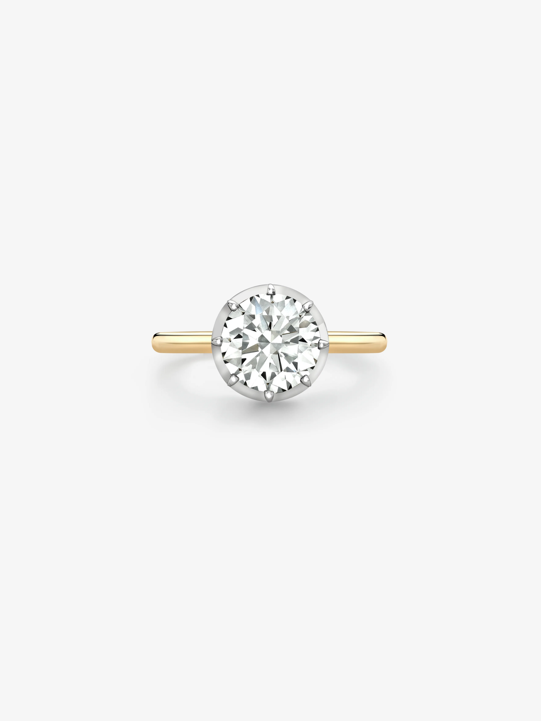 2.19ct Diamond & White Gold Button Back Ring  View 1