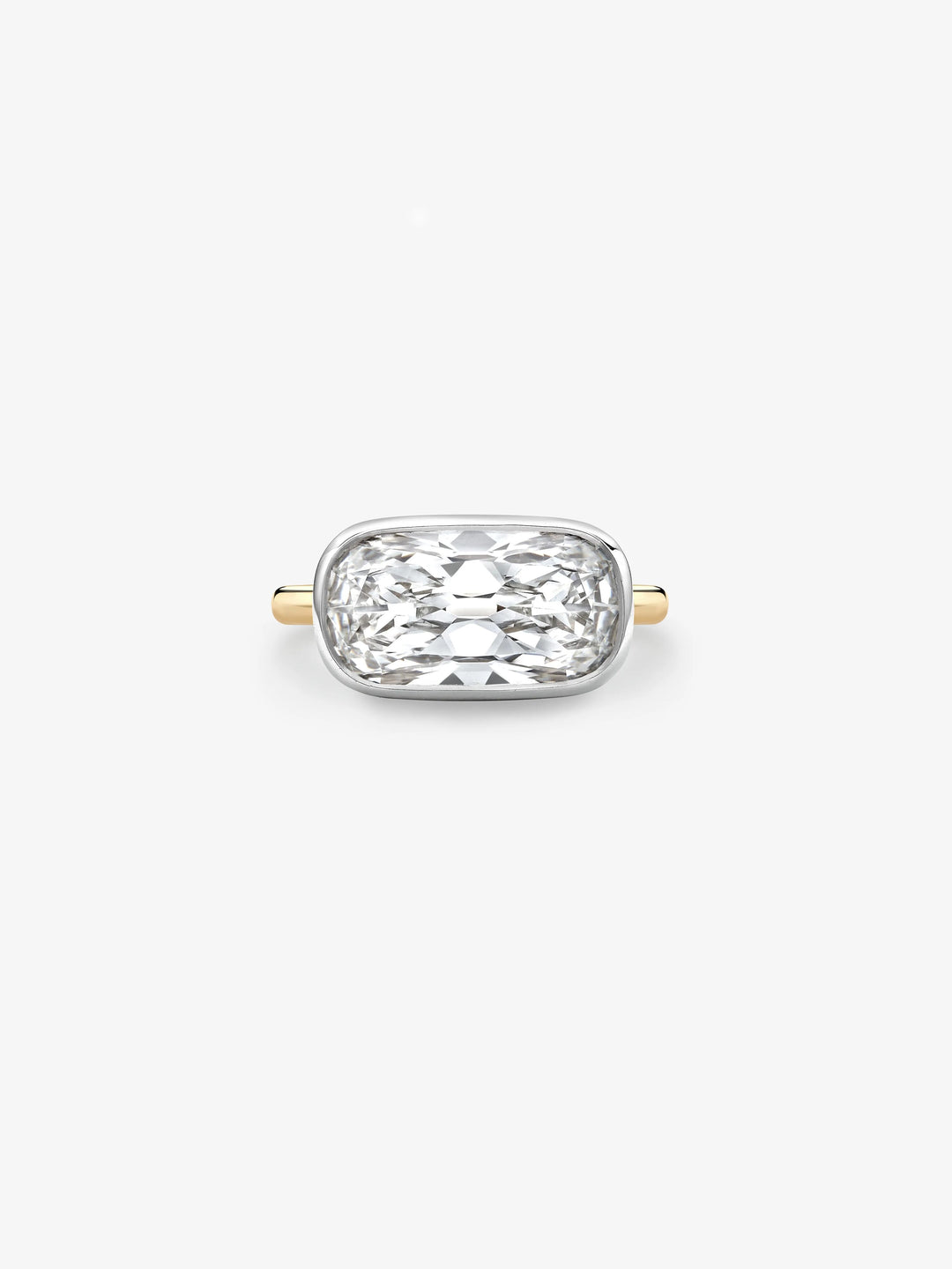 5.05ct East-West Diamond Capsule Ring  View 1