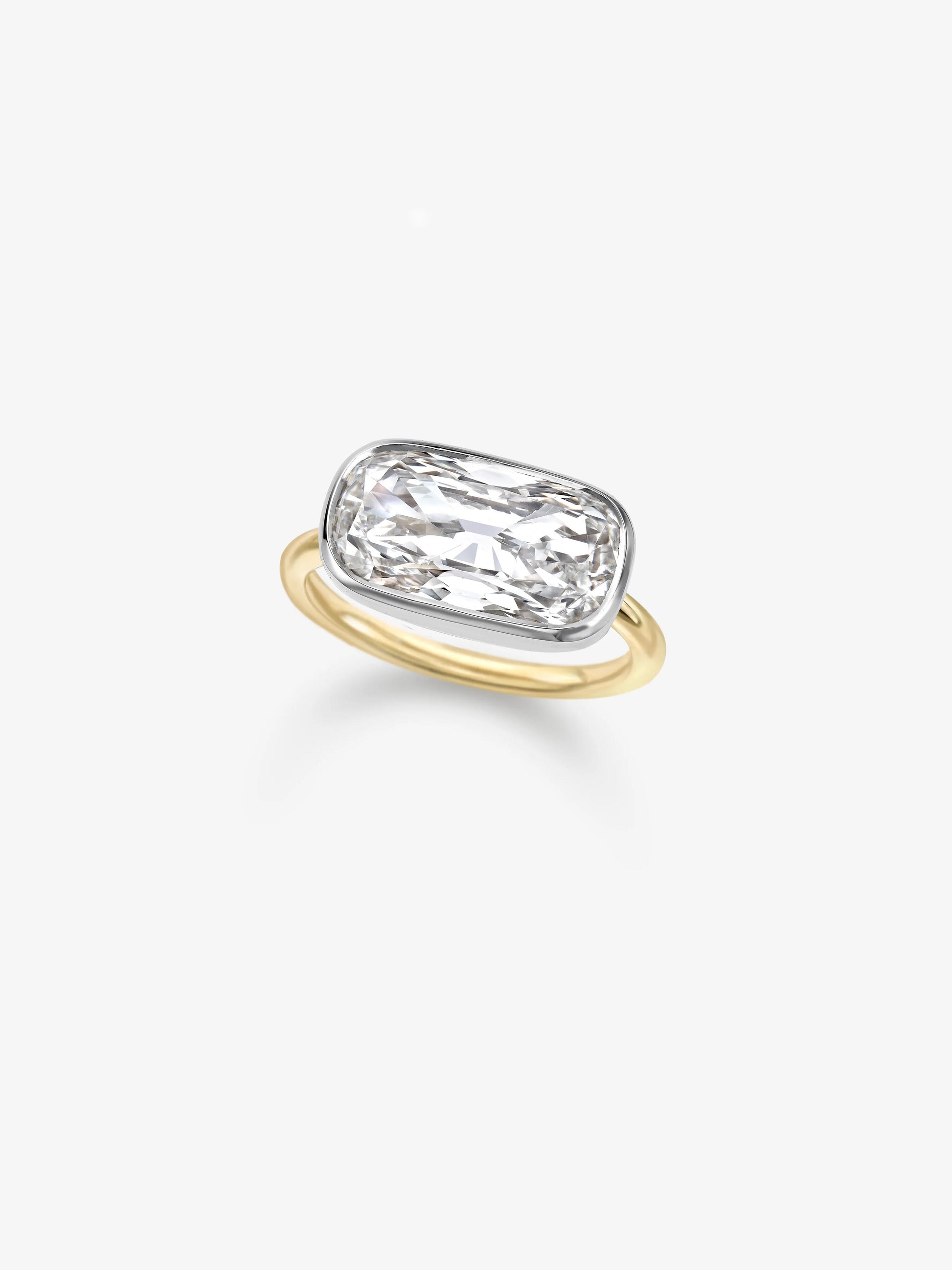 5.05ct East-West Diamond Capsule Ring View 2