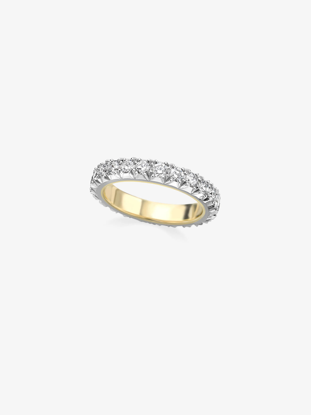 Small Cut-Down White Gold Band  View 1