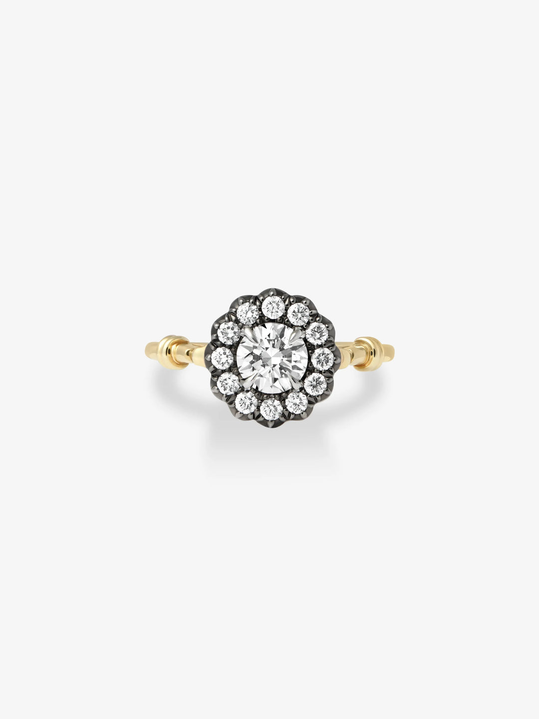 Daisy Diamond Halo Ring  View 1