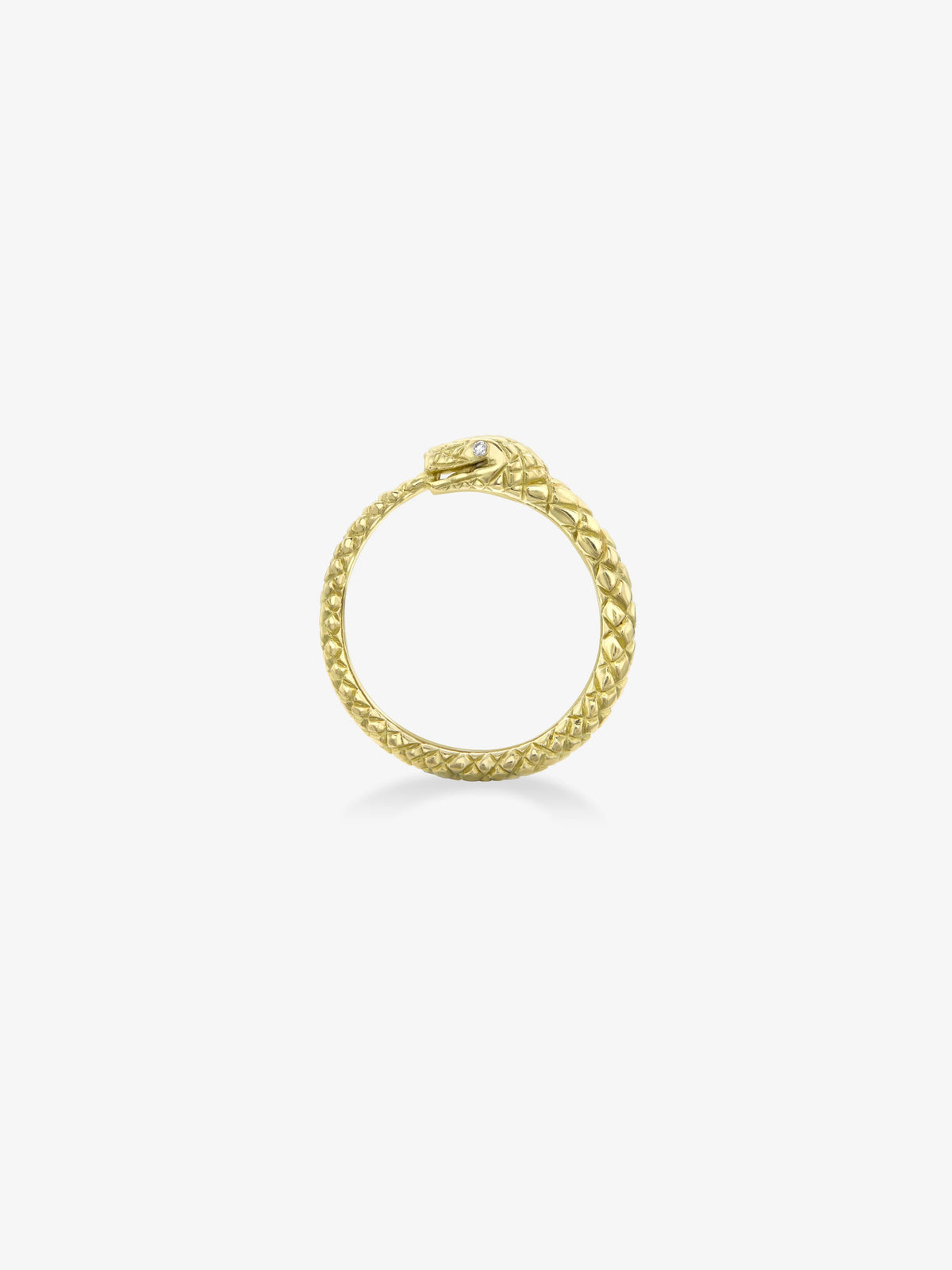 Engraved Snake Yellow Gold Ring – Jessica McCormack UK