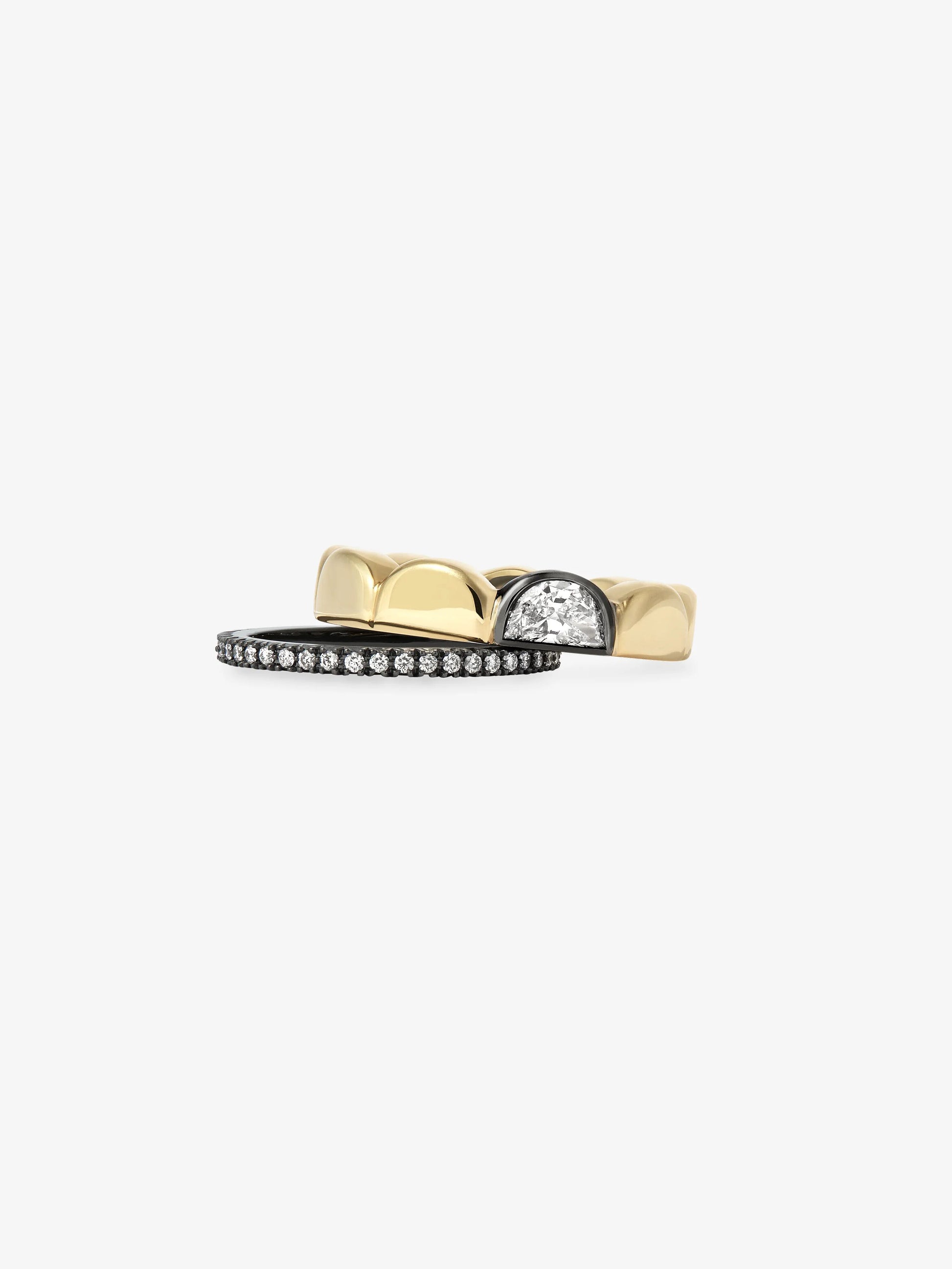 Moonshine Single Diamond Eternity Band View 2