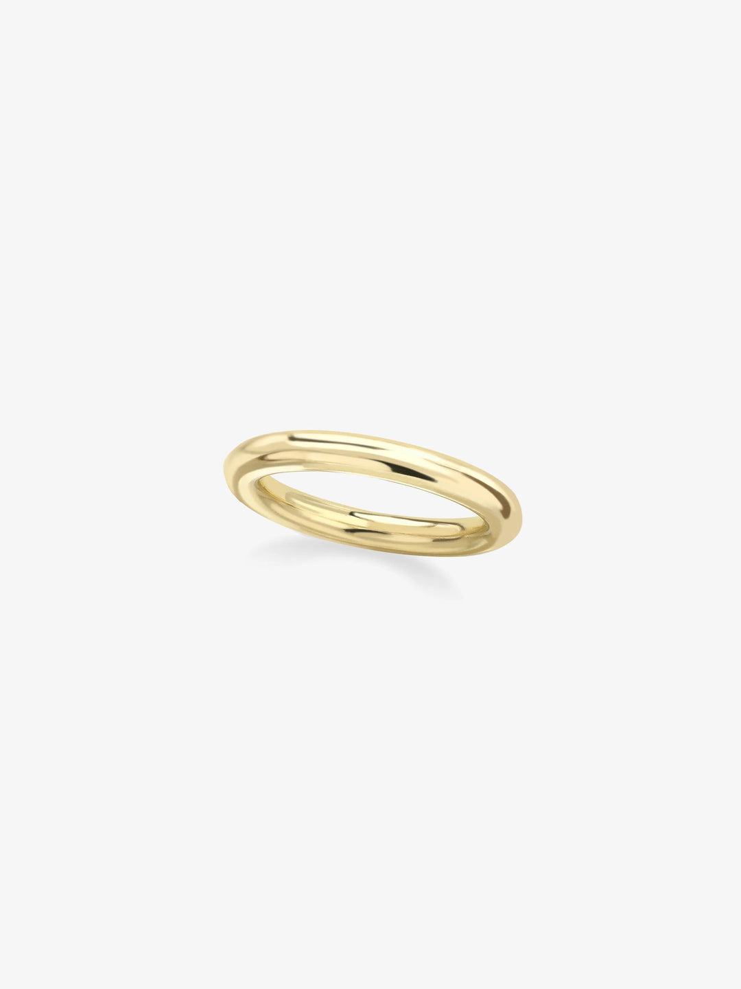 Round Wire 3mm Yellow Gold Band  View 1