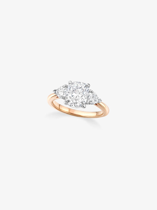2.10ct Three-Stone Diamond Ring View 2
