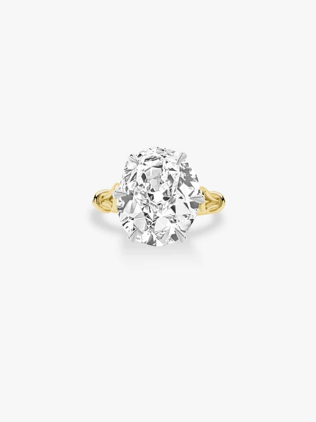 Georgian Loop 9.33ct Oval Diamond Ring  View 1