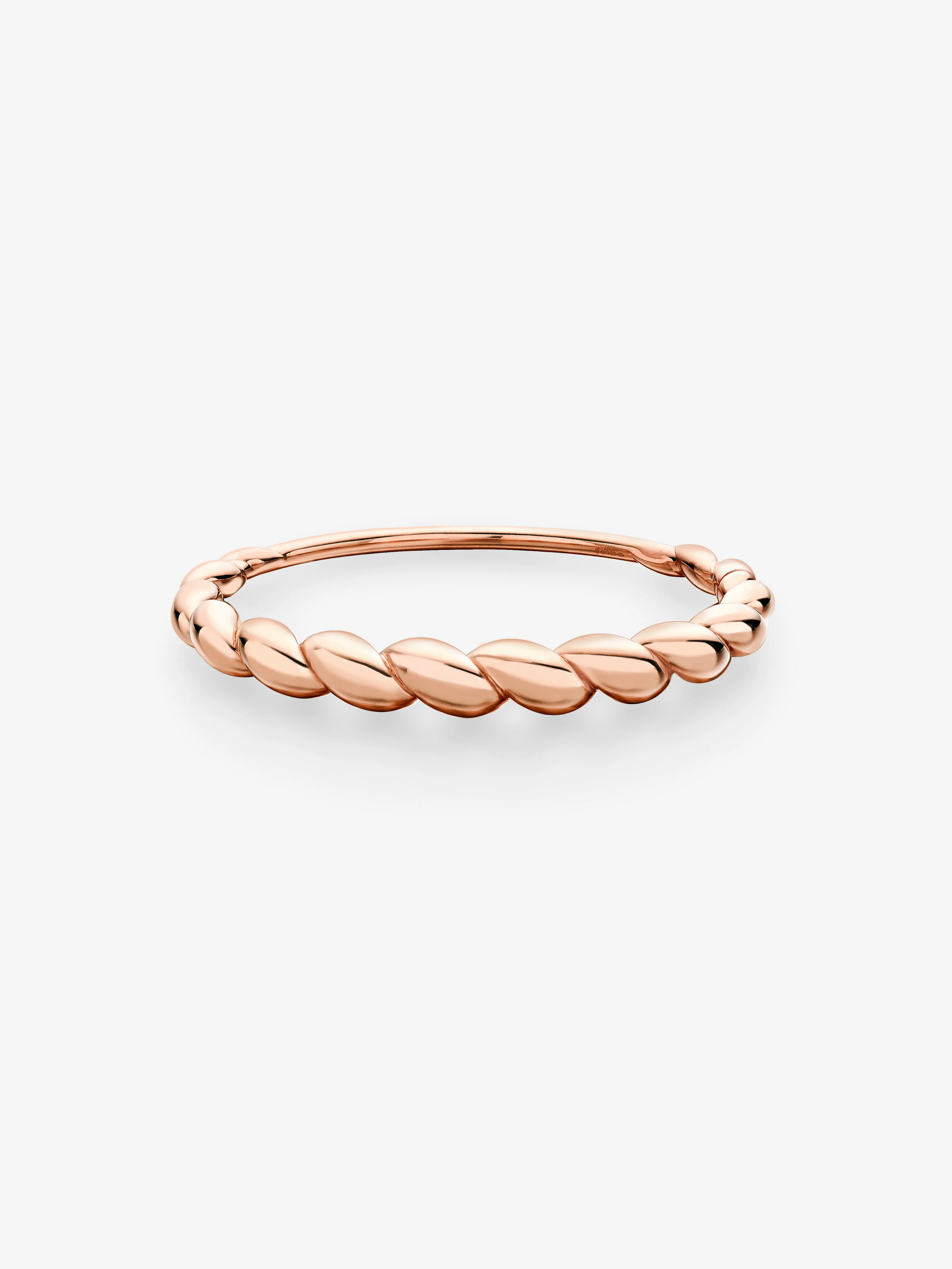 Beaches Small Rose Gold Conch Shell Bangle View 1