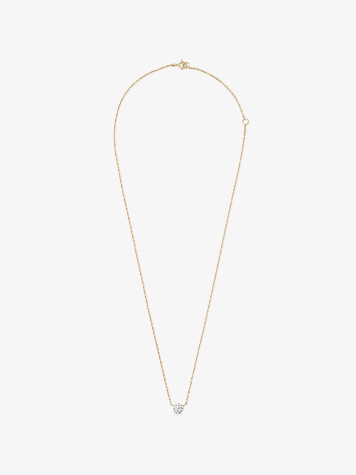 Georgian Cut-Down 0.25ct Diamond & White Gold Pendant Necklace View 1