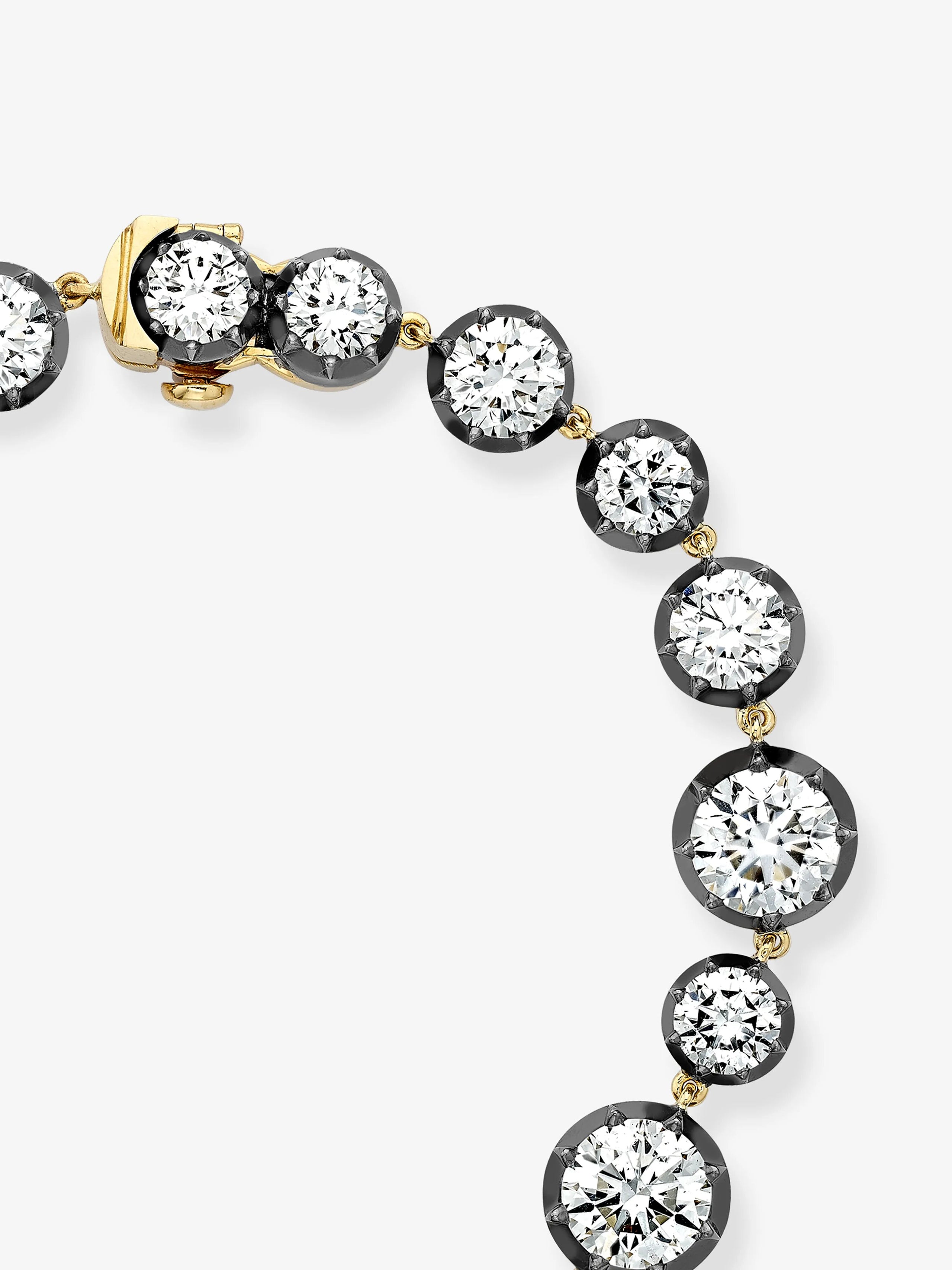 Signature 17ct Diamond Button Back Bracelet View 3