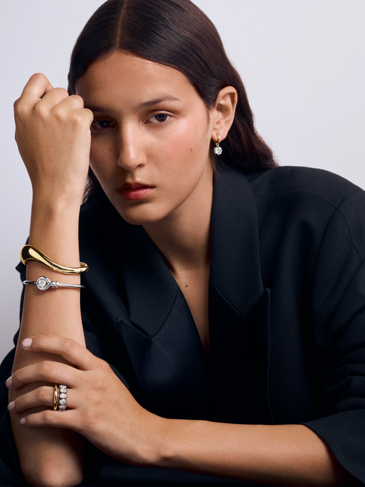 Rush Hour 'Til Late Yellow Gold Bangle View 3