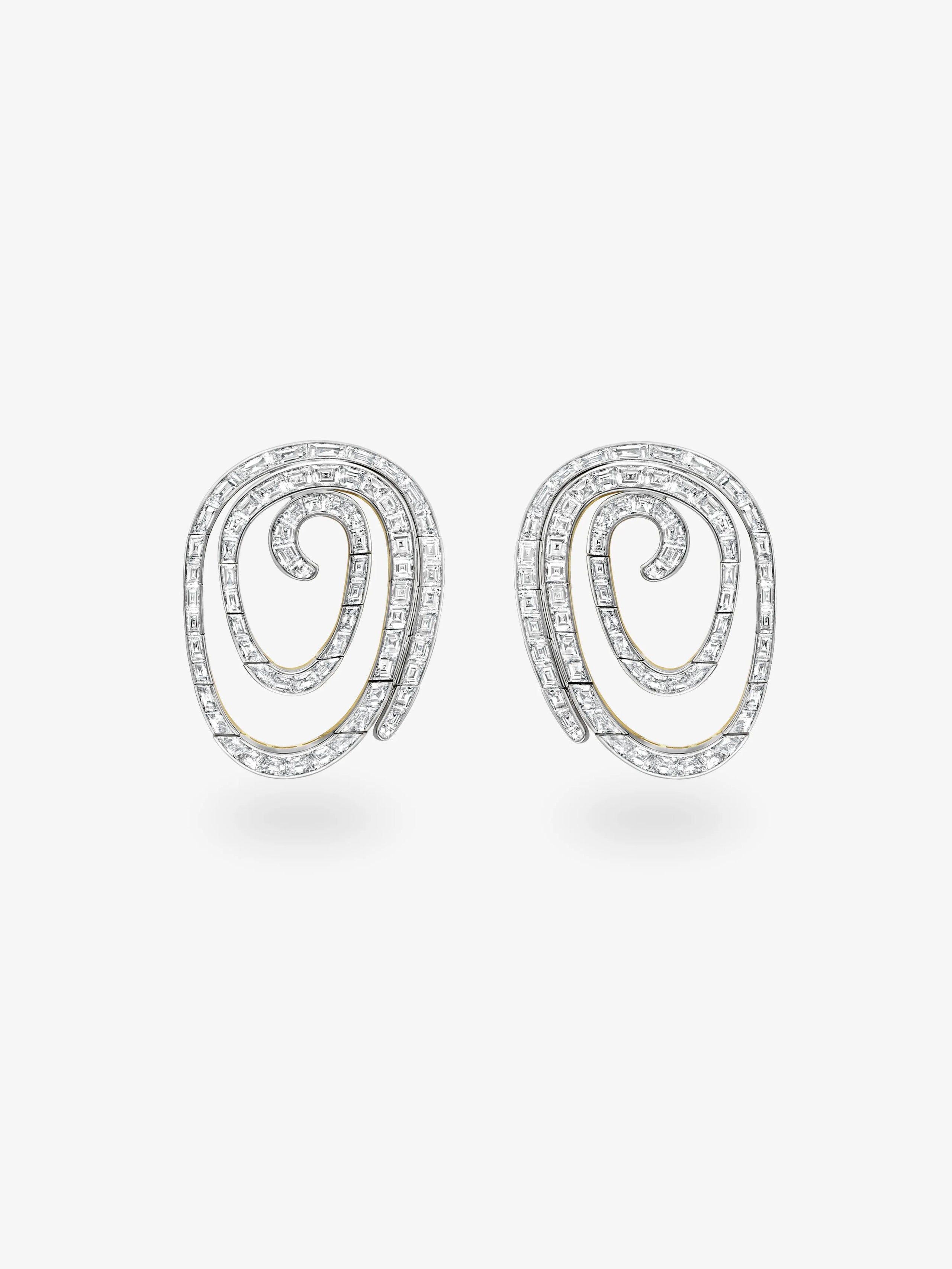 Carmela Diamond Spiral Earrings View 1