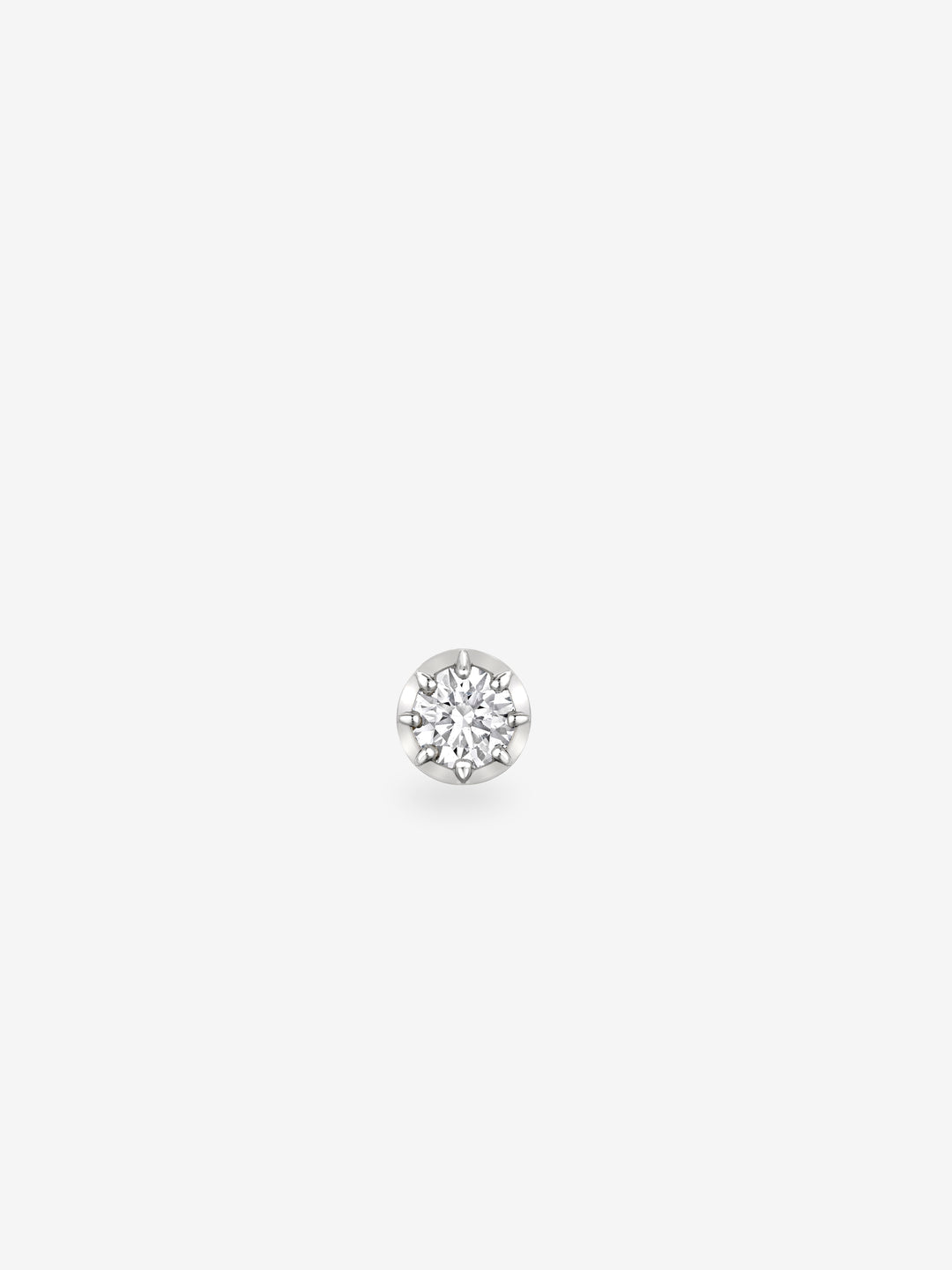0.20ct Diamond and White Gold Single Stud Earring  View 1