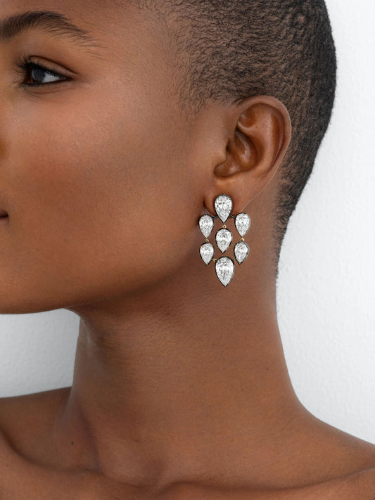 Diamond Chandelier Earrings View 3