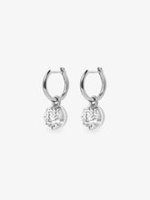 0.40ct Diamond & All White Gold Gypset Hoop Earrings