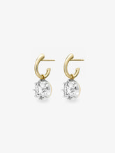 1.35ct Diamond & White Gold Gypset Hoop Earrings