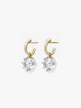 2ct Diamond & White Gold Gypset Hoop Earrings