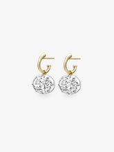 6.23ct Oval Diamond & White Gold Gypset Hoop Earrings