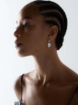 7.50ct Pear-Shaped Diamond Gypset Hoop Earrings