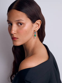 Asymmetric Multi-Shape Gypset Hoop Earrings