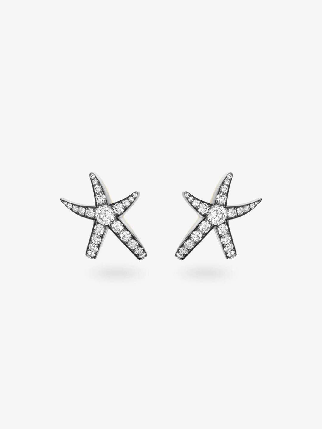 Hello Sailor Starfish Diamond Stud Earrings  View 1
