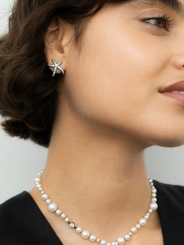 Hello Sailor Starfish Diamond Stud Earrings