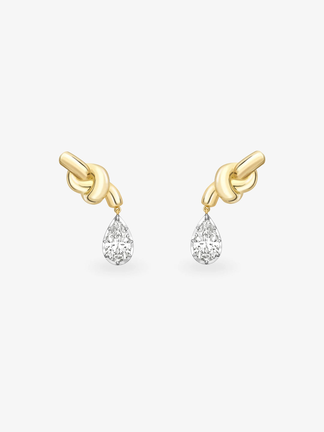 Diamond Hitch Knot Earrings  View 1