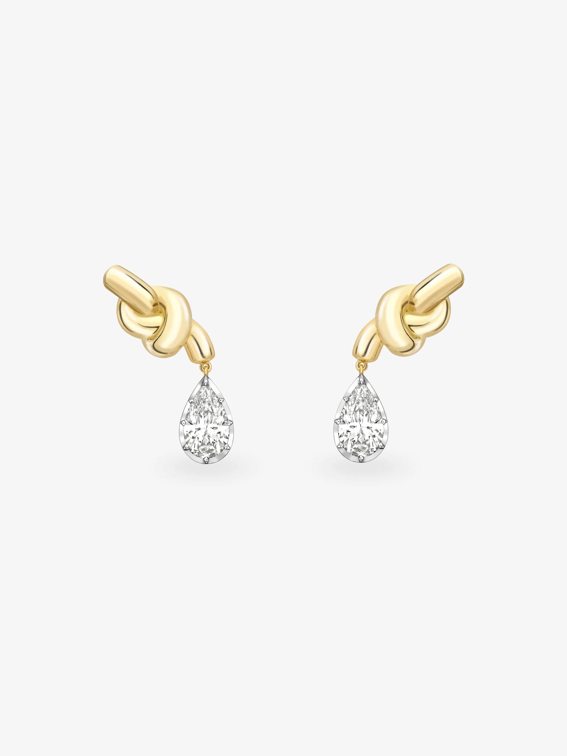 Diamond Hitch Knot Earrings View 1