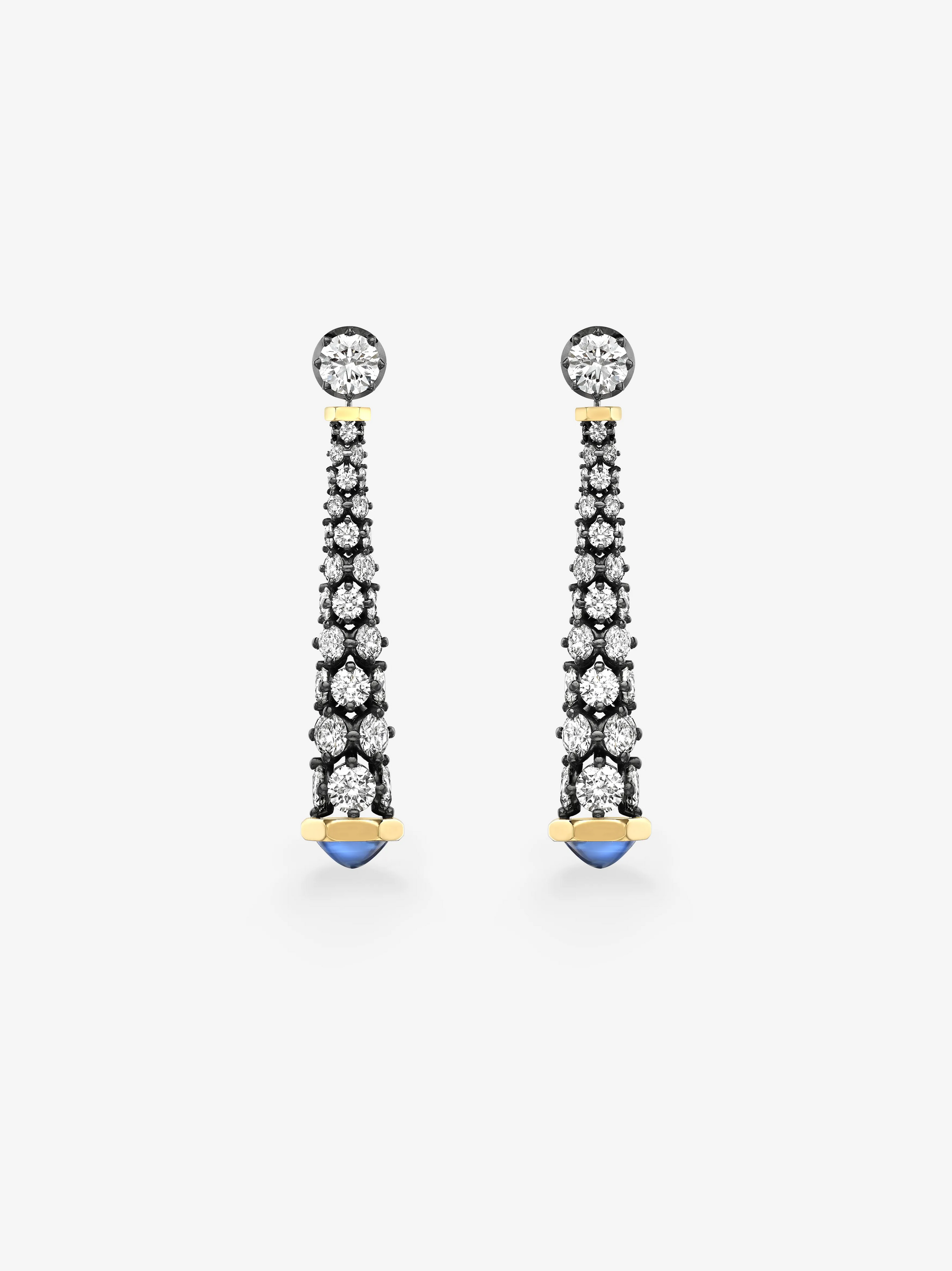 Tempest Diamond & Sapphire Earrings View 1