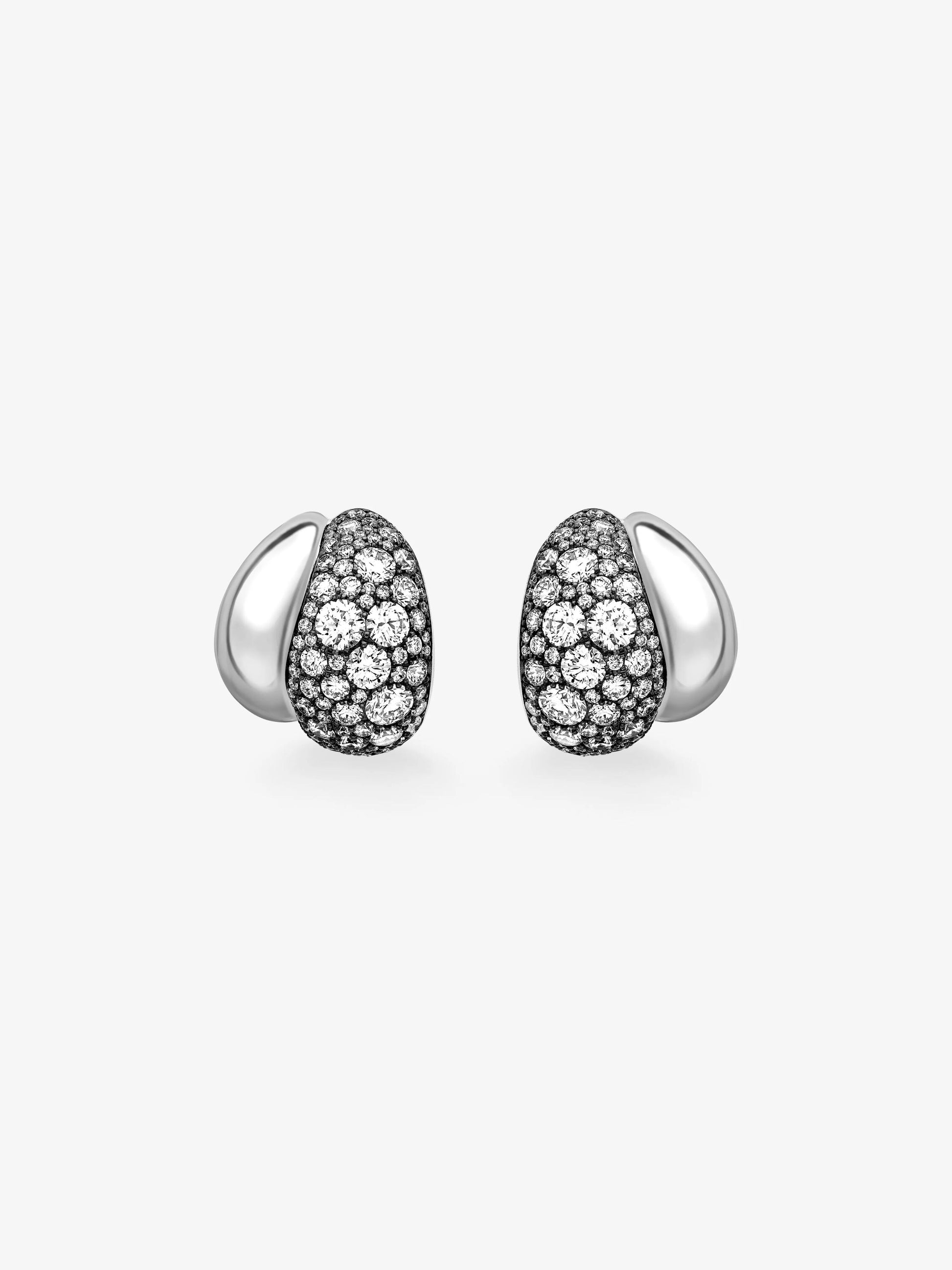 Rush Hour Diamond & White Gold Double Take Earrings View 1