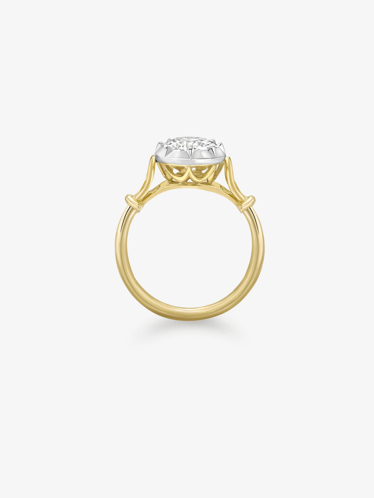 Georgian Loop 1.38ct Diamond Ring View 3