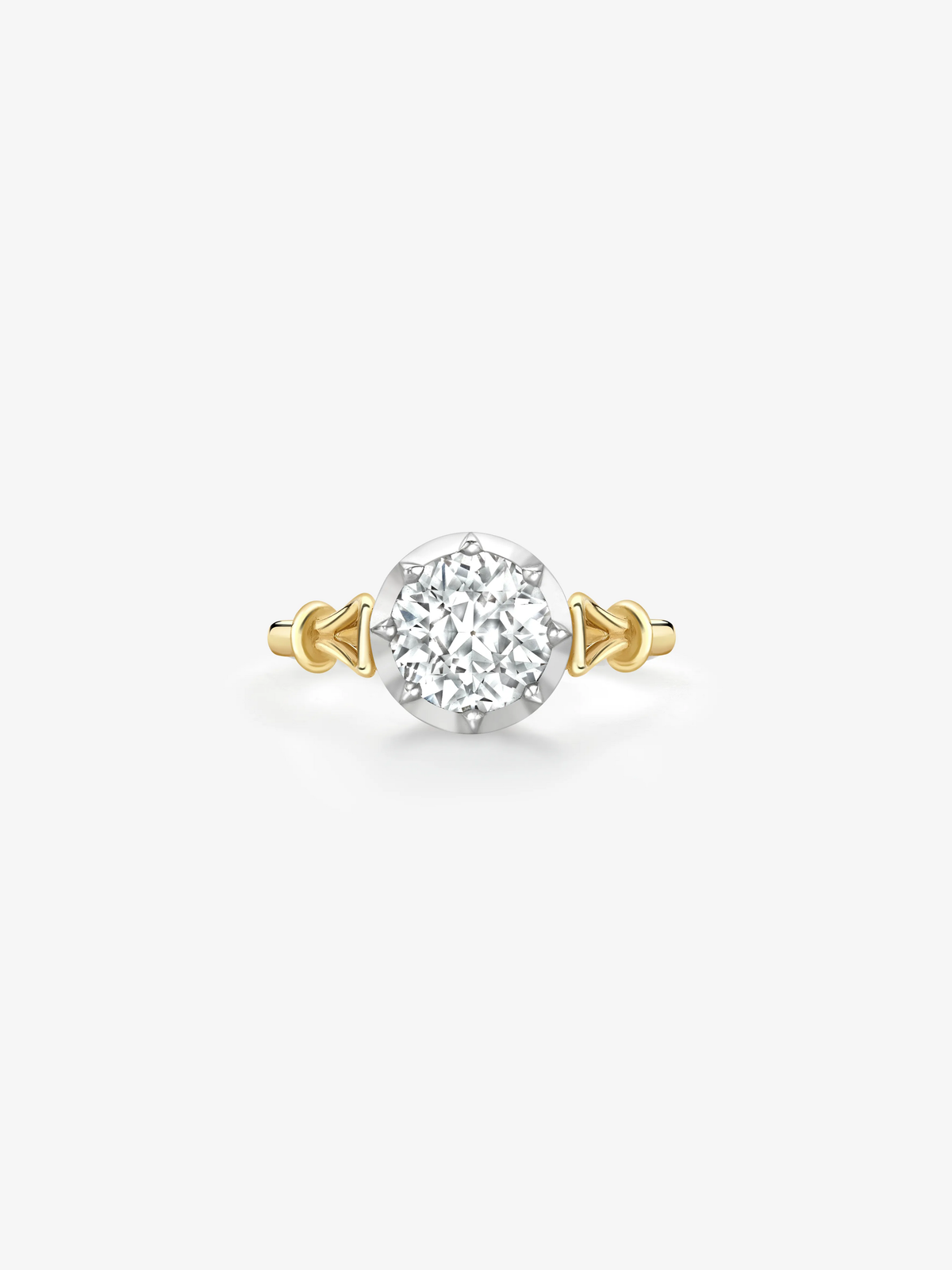Georgian Loop 1.38ct Diamond Ring View 1