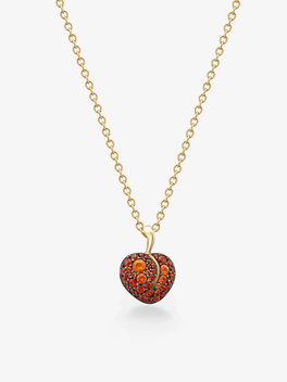 Fruit Salad Mini Peachy Sapphire Pendant