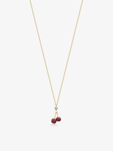 Fruit Salad Mini Ruby Cherries & Diamond Pendant