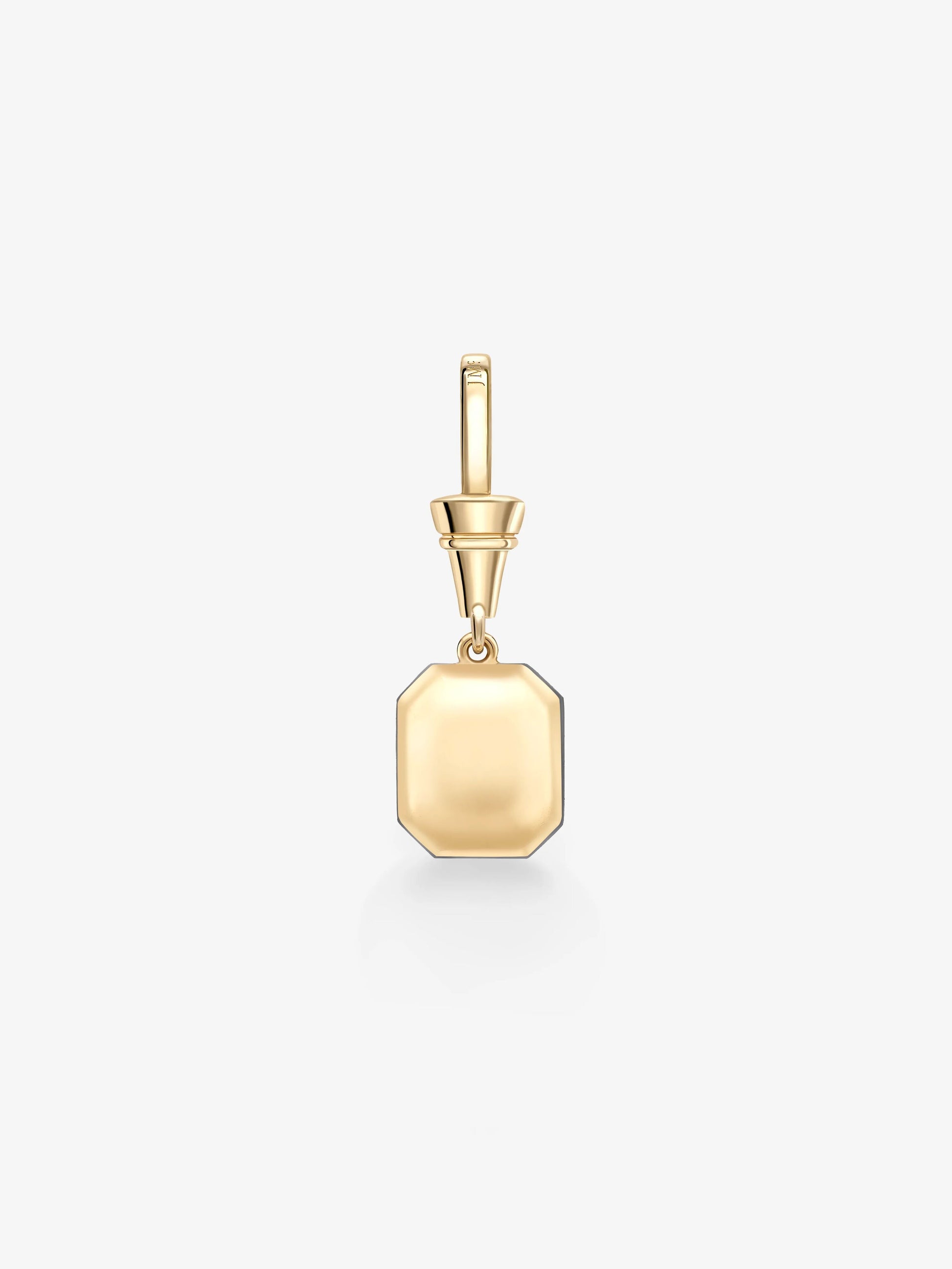Ball n Chain 5.03ct Emerald Cut Sapphire Pendant View 5