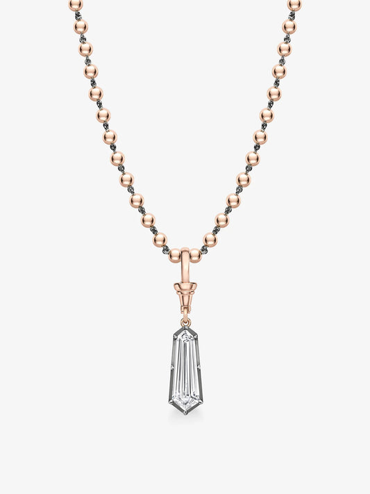 Ball n Chain 5.01ct Kite Diamond Pendant View 2
