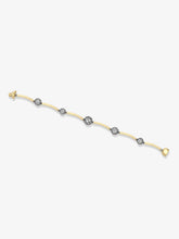 Orbit Yellow Gold & Pavé Diamond Sphere Bracelet