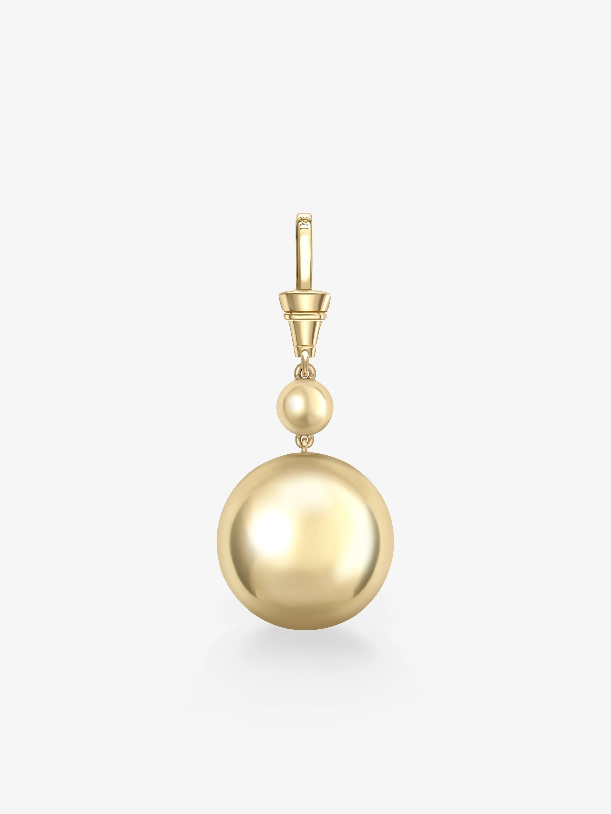 Orbit Yellow Gold & 0.40ct Diamond Sphere Pendant View 4