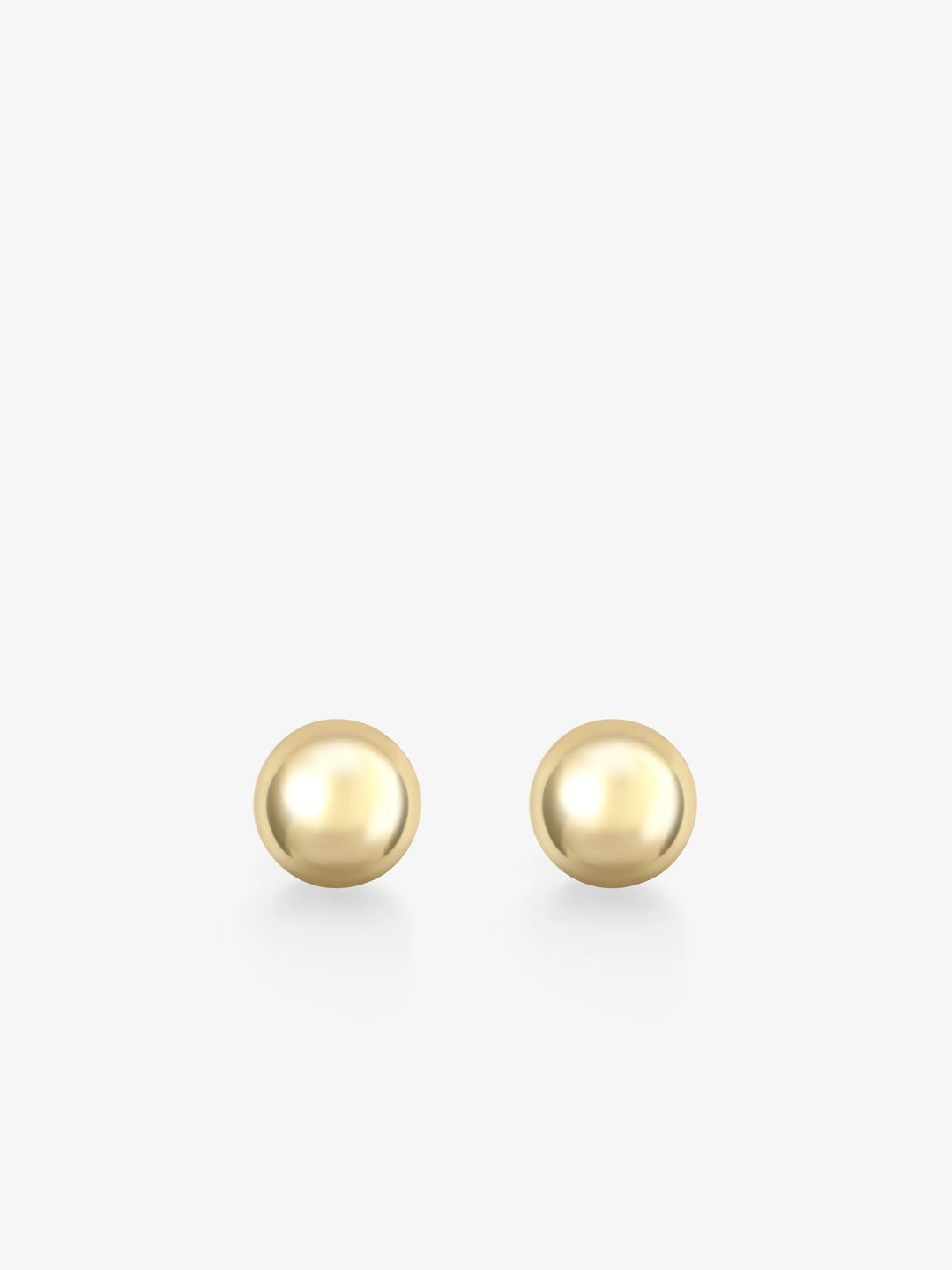 Orbit Yellow Gold Small Stud Sphere Earrings  View 1