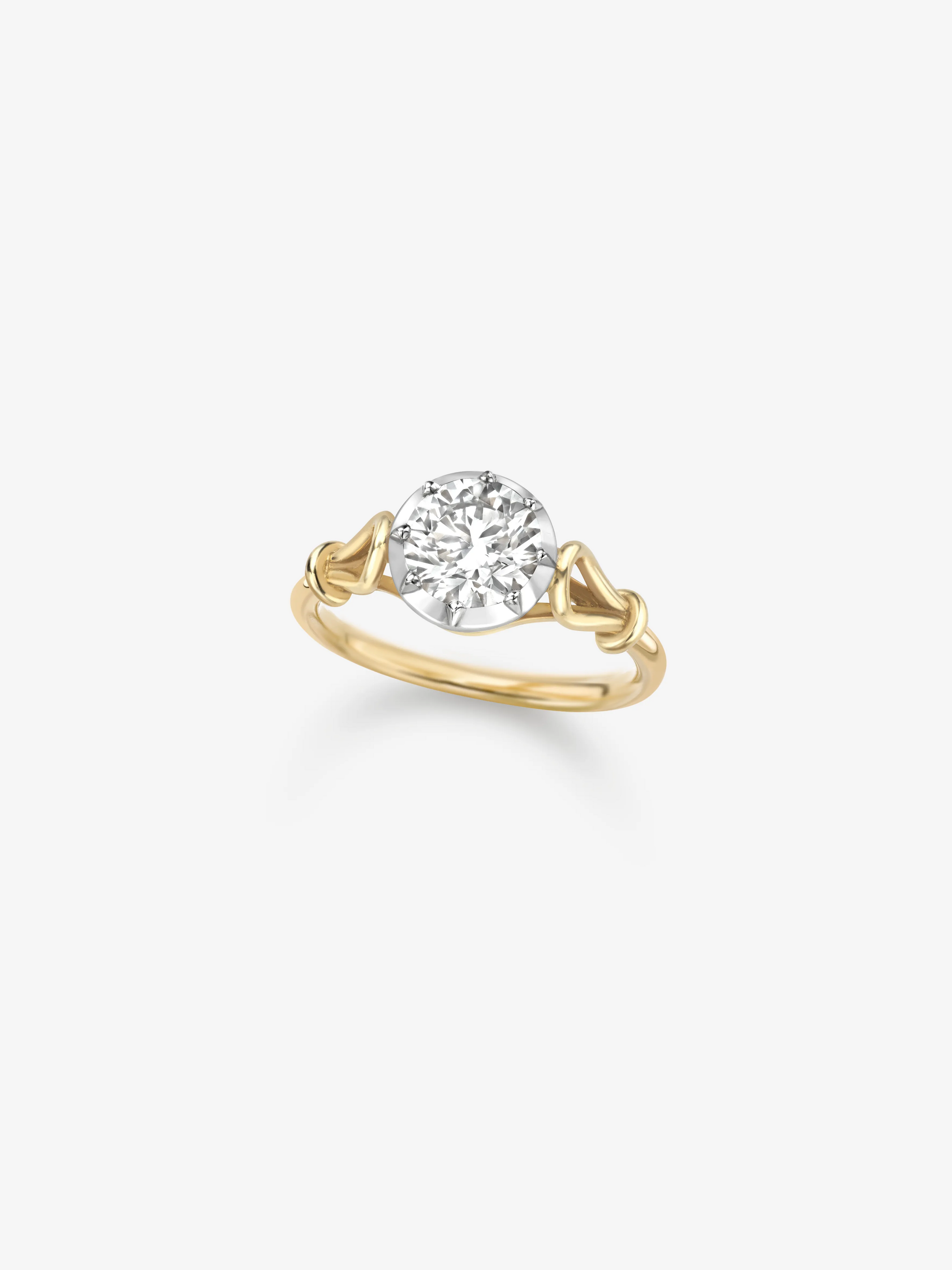 Georgian Loop 1.27ct Diamond Ring View 2