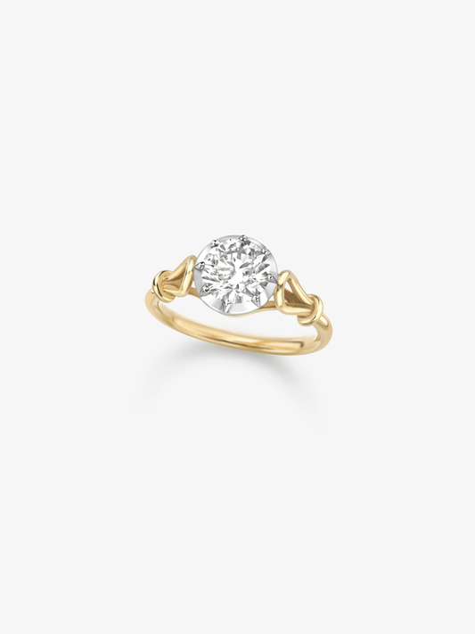 Georgian Loop 1.27ct Diamond Ring View 2