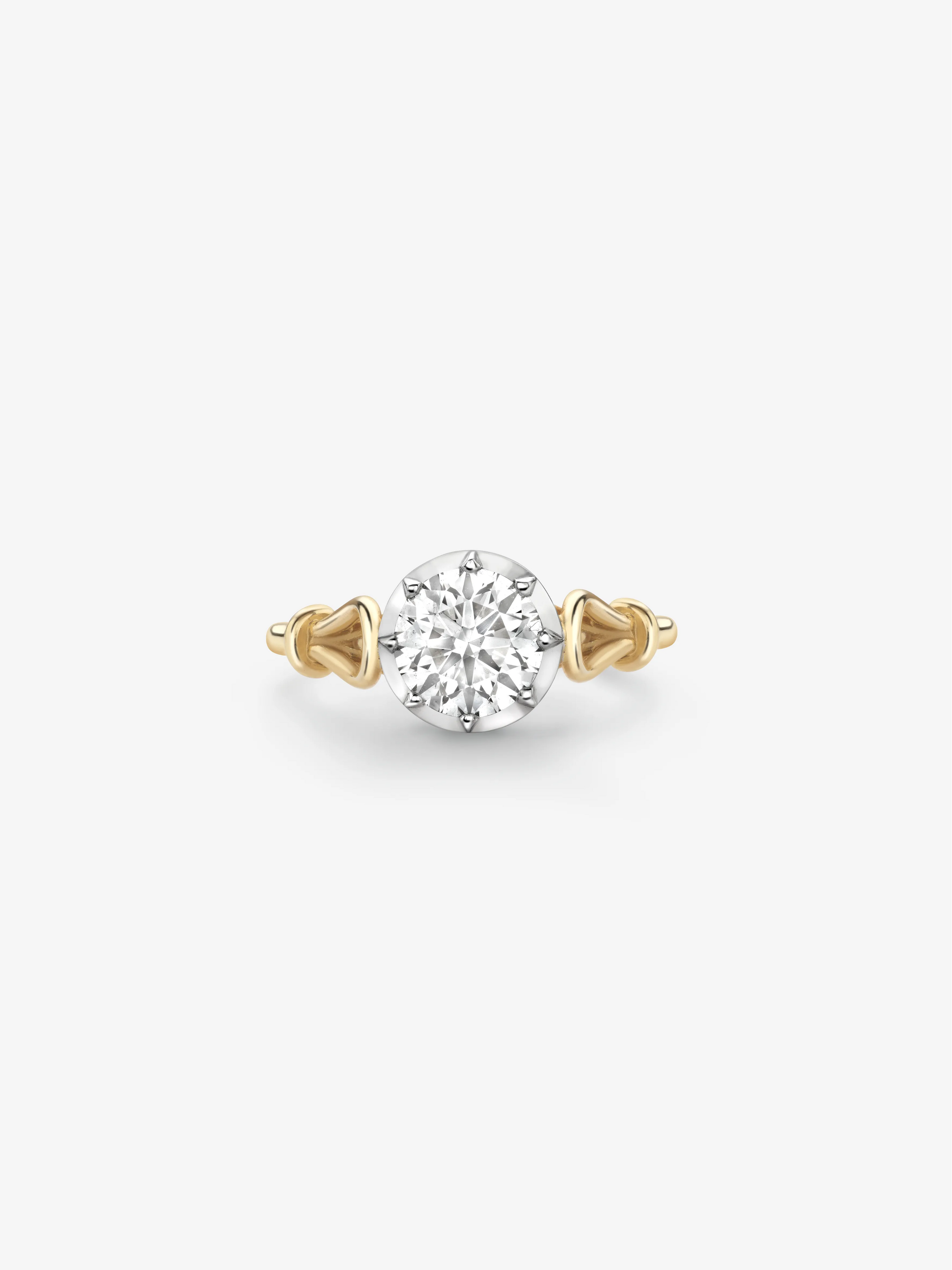 Georgian Loop 1.27ct Diamond Ring View 1
