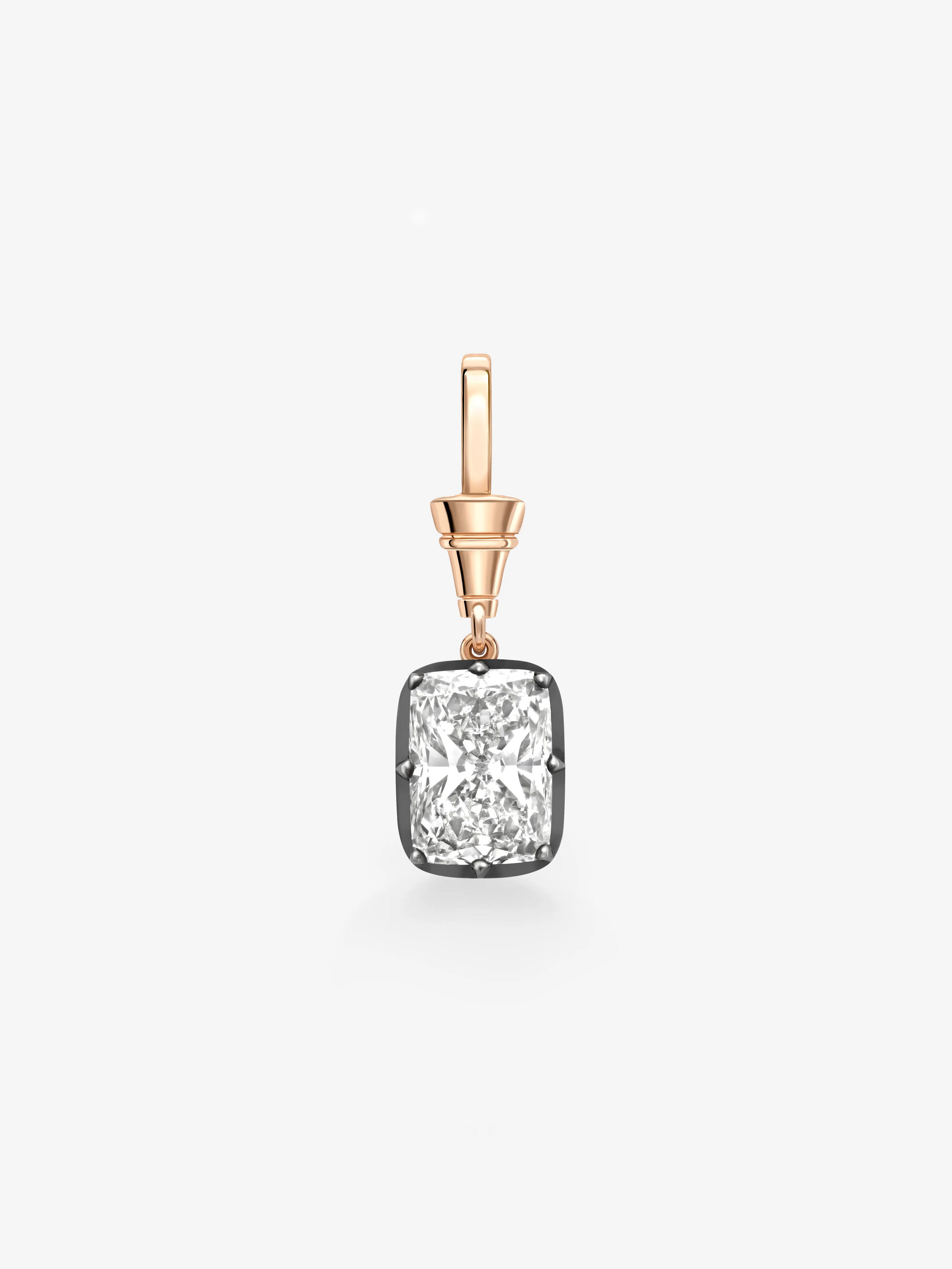 Ball n Chain 5.26ct Cushion Cut Diamond Pendant View 1