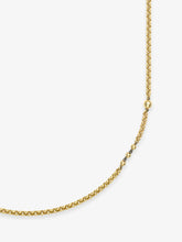 Orbit Yellow Gold Belcher Ball n Chain 32" Necklace