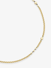Orbit Yellow Gold Belcher Ball n Chain 16" Necklace