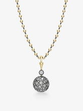 Orbit Yellow Gold & Diamond Pavé Sphere Pendant