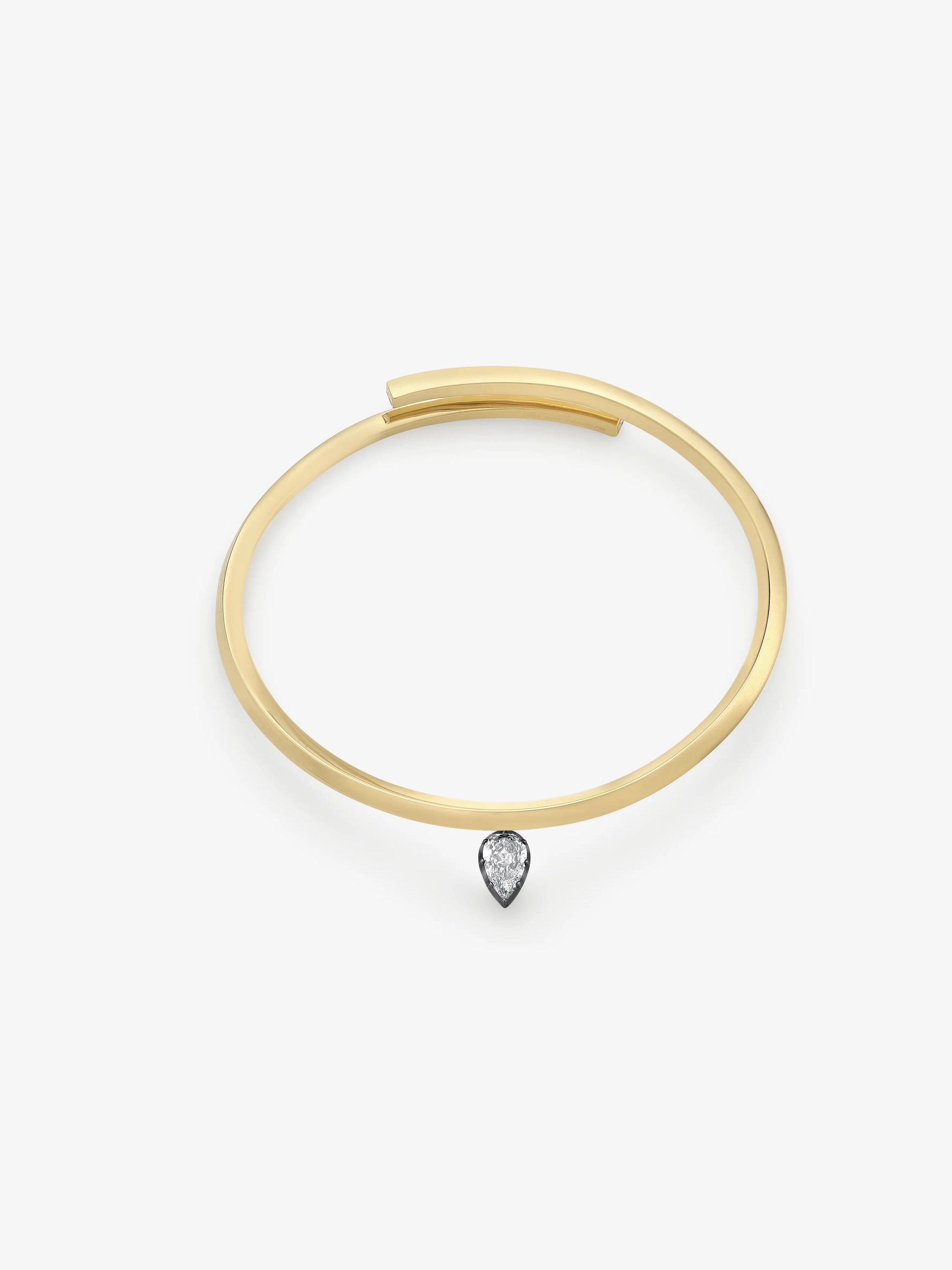 Orbit 1.21ct Pear-Shaped Diamond Arm Bangle View 2