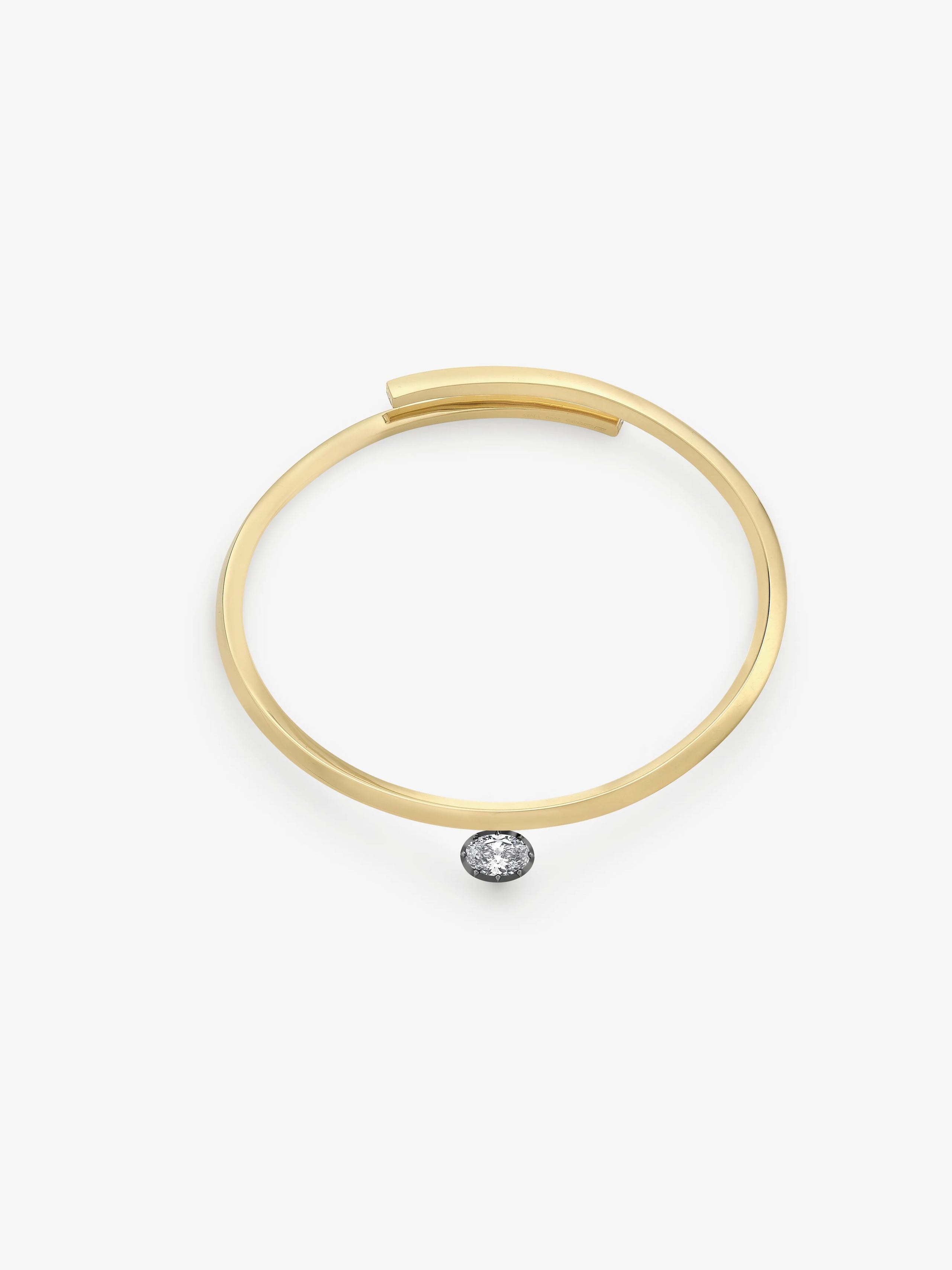 Orbit 1.22ct Oval Diamond Arm Bangle View 2