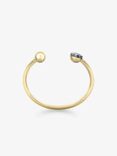 Orbit Yellow Gold & 3.42ct Diamond Sphere Bangle